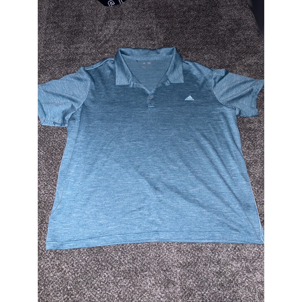 Adidas Men's Blue Polo Size 2Xl